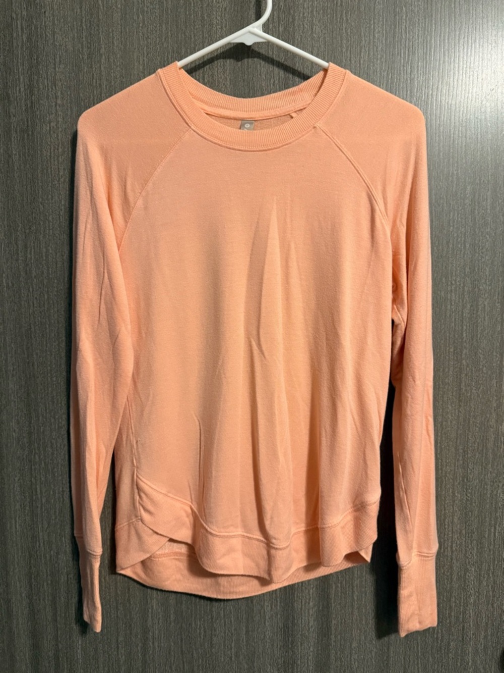 Athleta Peach Crewneck Long-Sleeve Pullover
